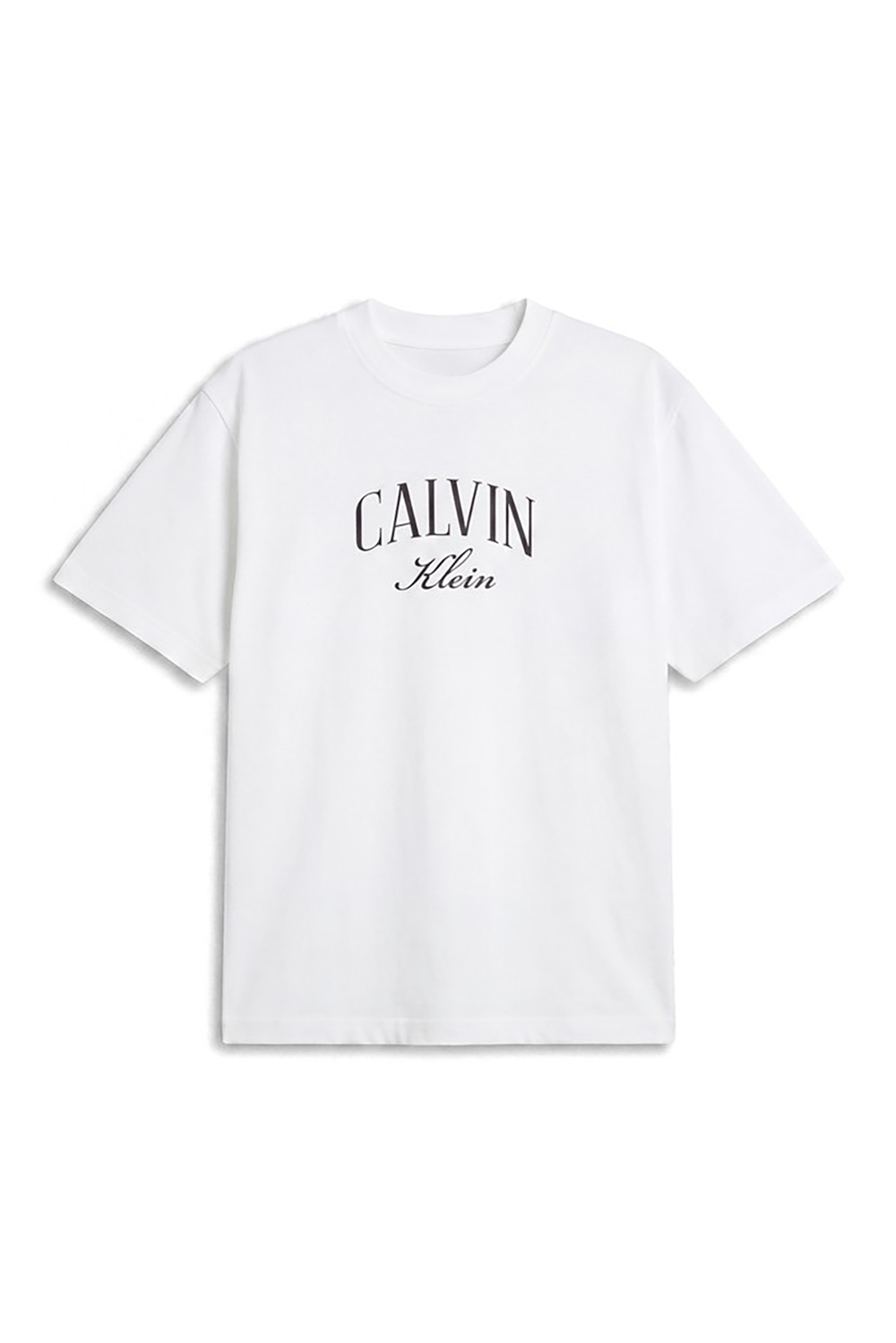 Calvin Klein Ss 20S Rlx Seasonal Graphic Tee Erkek Bisiklet Yaka T-Shirt Beyaz
