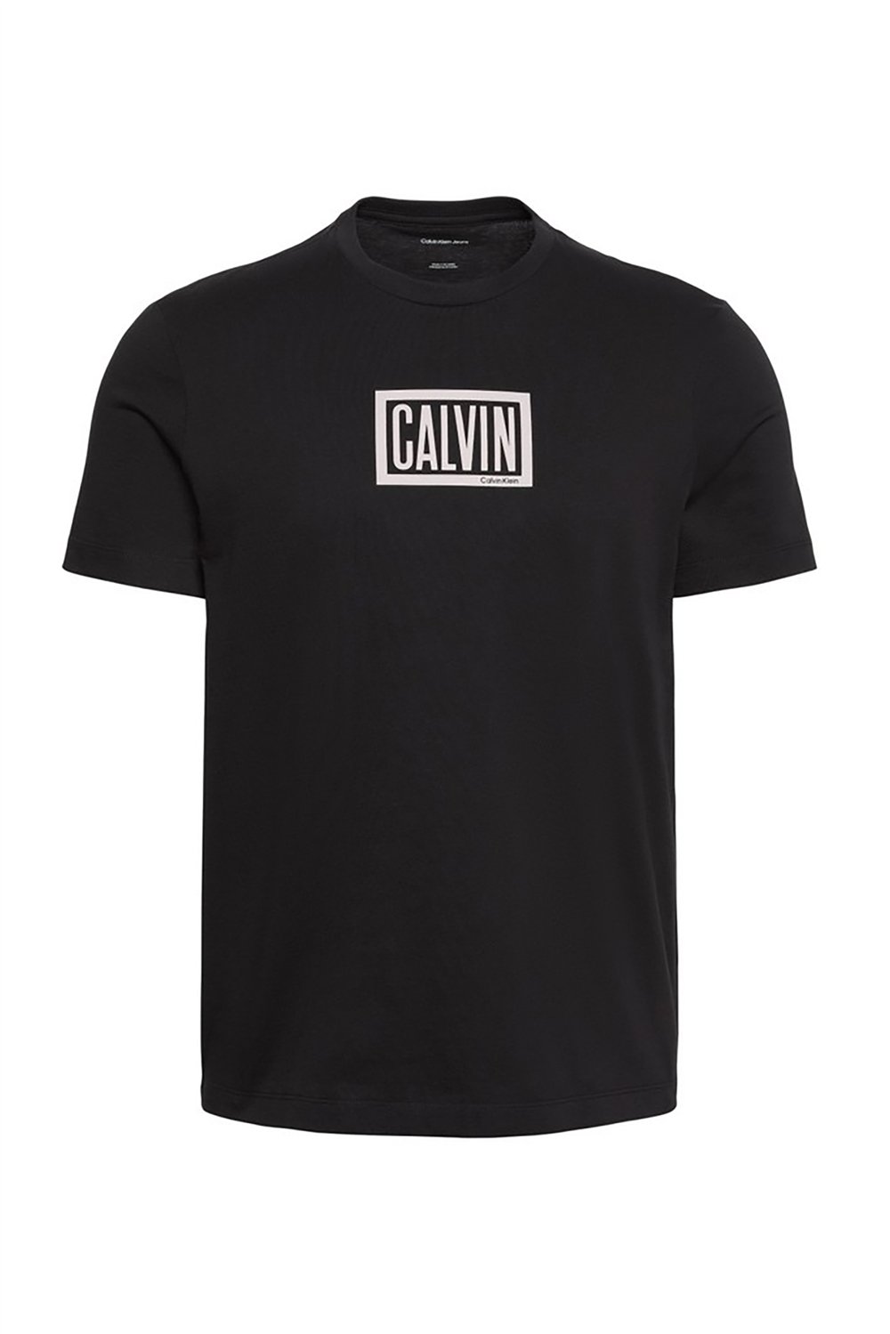 Calvin Klein Ss 30S Eu Boxed Calvin Graphic T Erkek Bisiklet Yaka T-Shirt Siyah