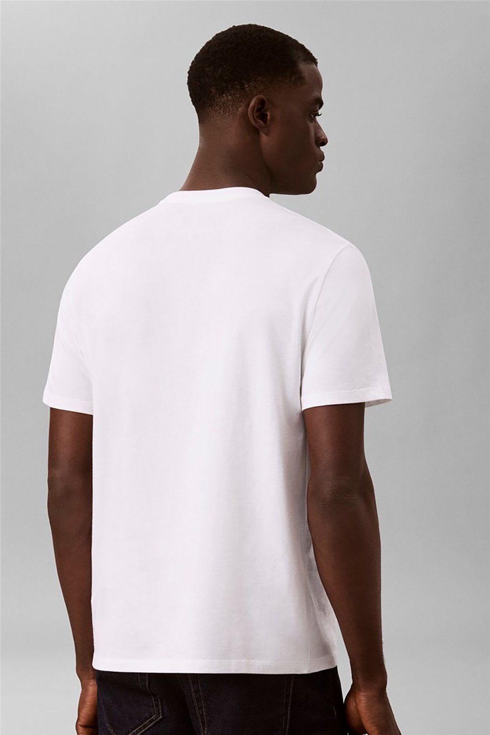 Calvin Klein Ss 30S Eu Boxed Calvin Graphic T Erkek Bisiklet Yaka T-Shirt Beyaz