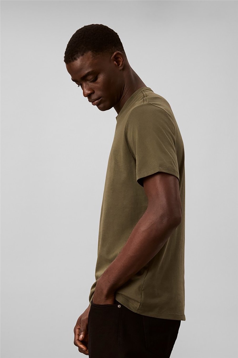 Calvin Klein Ss 30S Eu Boxed Calvin Graphic T Erkek Bisiklet Yaka T-Shirt Yeşil