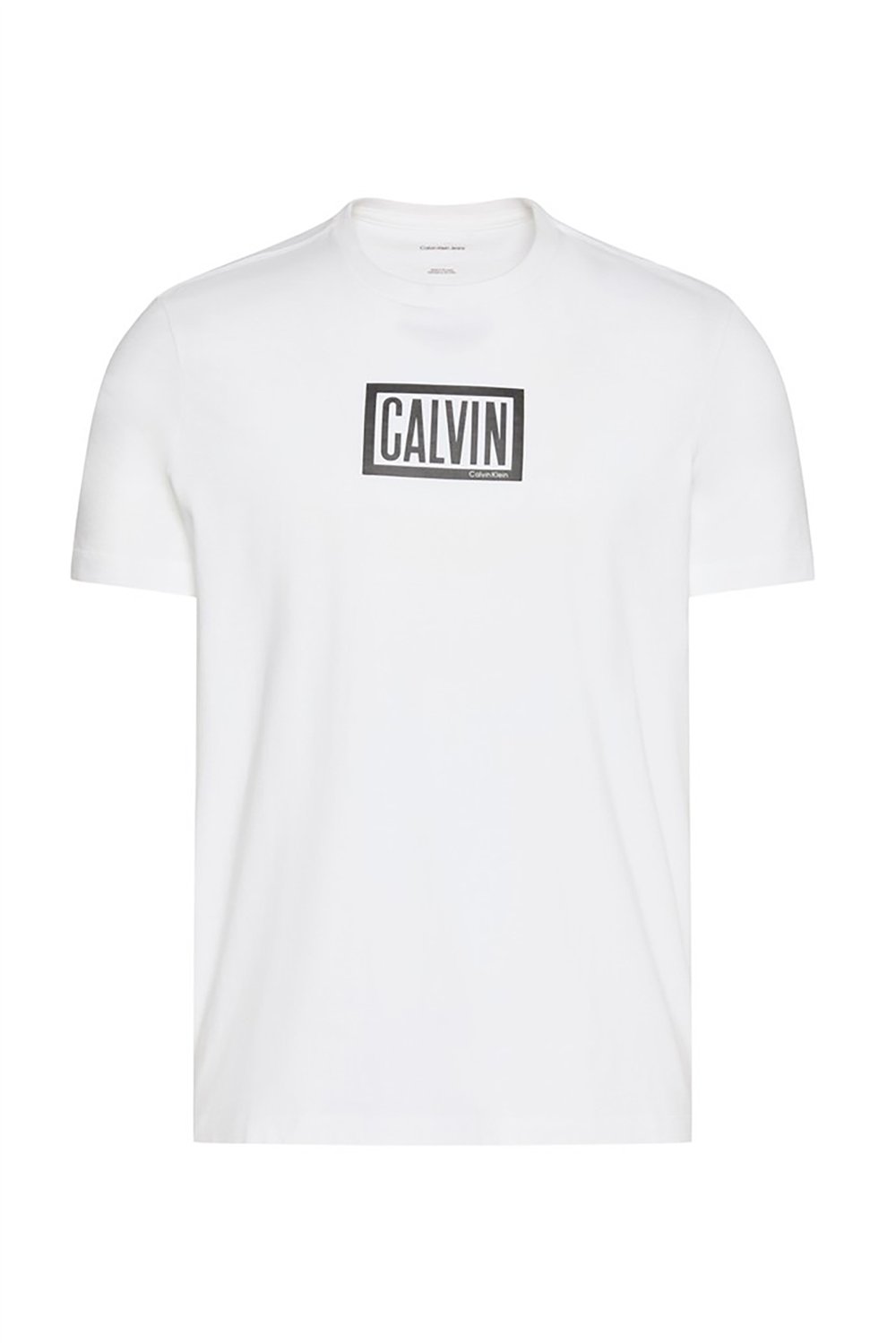 Calvin Klein Ss 30S Eu Boxed Calvin Graphic T Erkek Bisiklet Yaka T-Shirt Beyaz