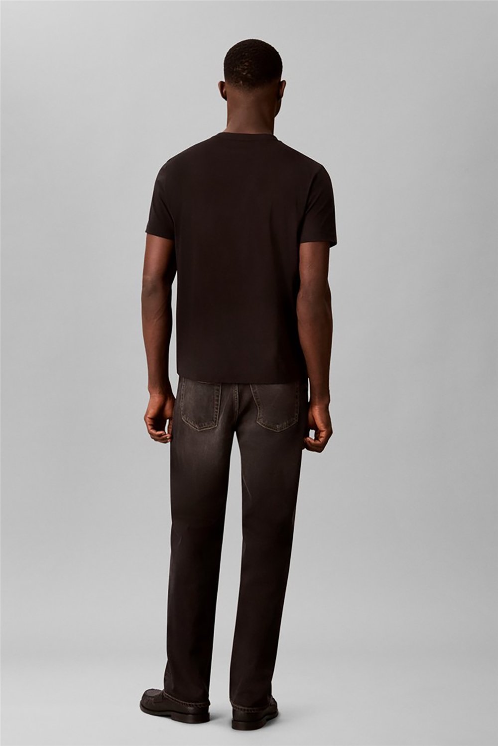 Calvin Klein Ss 30S Eu Hd Stnd Logo Graphic T Erkek Bisiklet Yaka T-Shirt Siyah