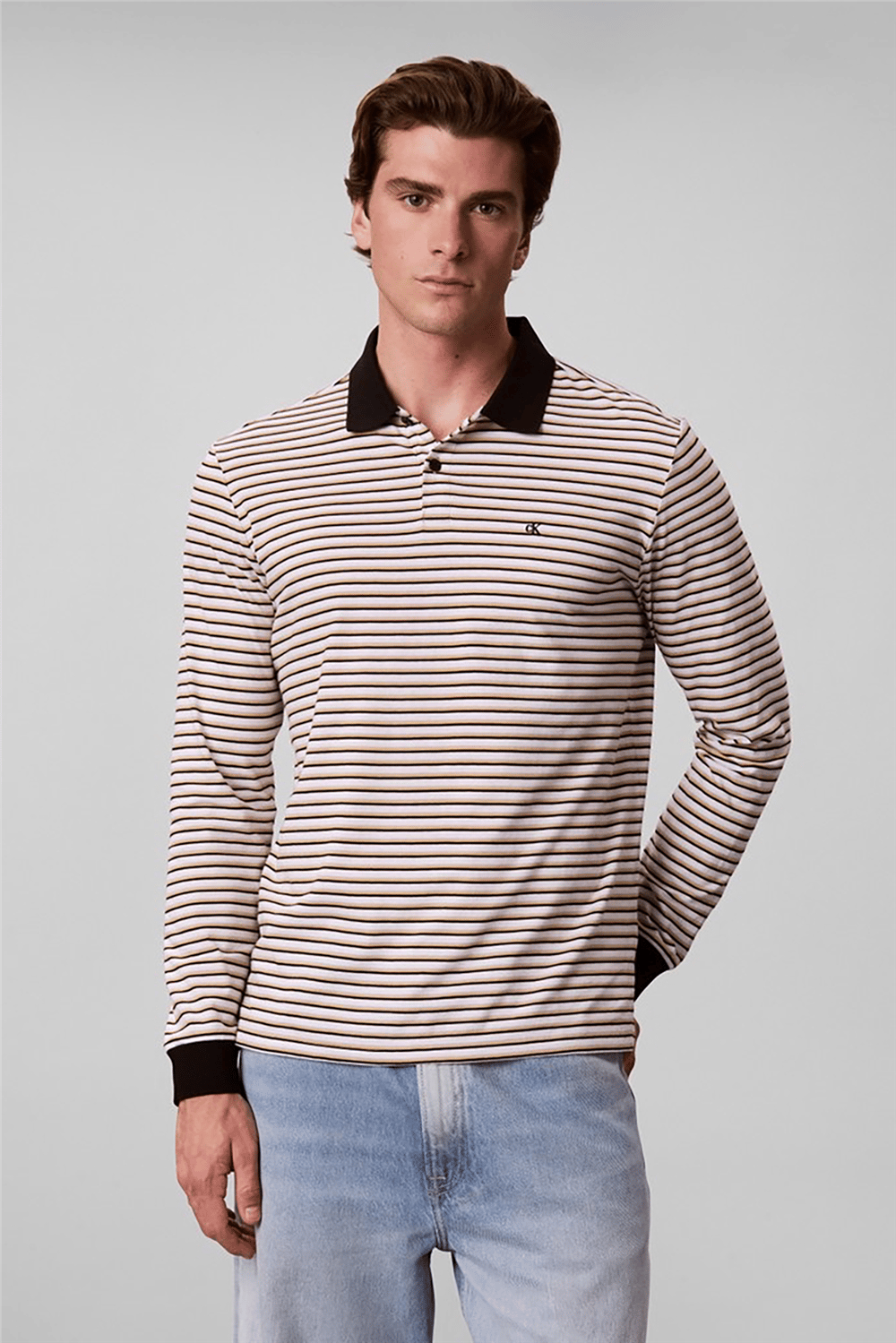 Calvin Klein Ss 30S Eu Script Calvin Klein Gr Erkek Bisiklet Yaka T-Shirt Beyaz