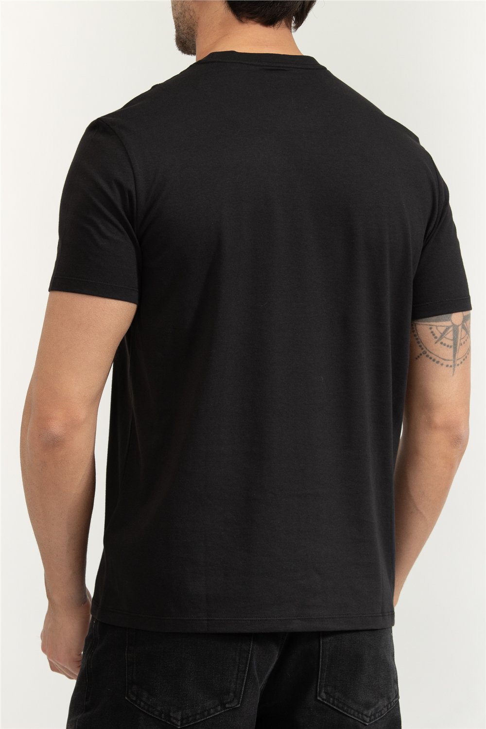 Calvin Klein SS 30S Whsl SP CK Corner Graphic Erkek Bisiklet Yaka T-Shirt