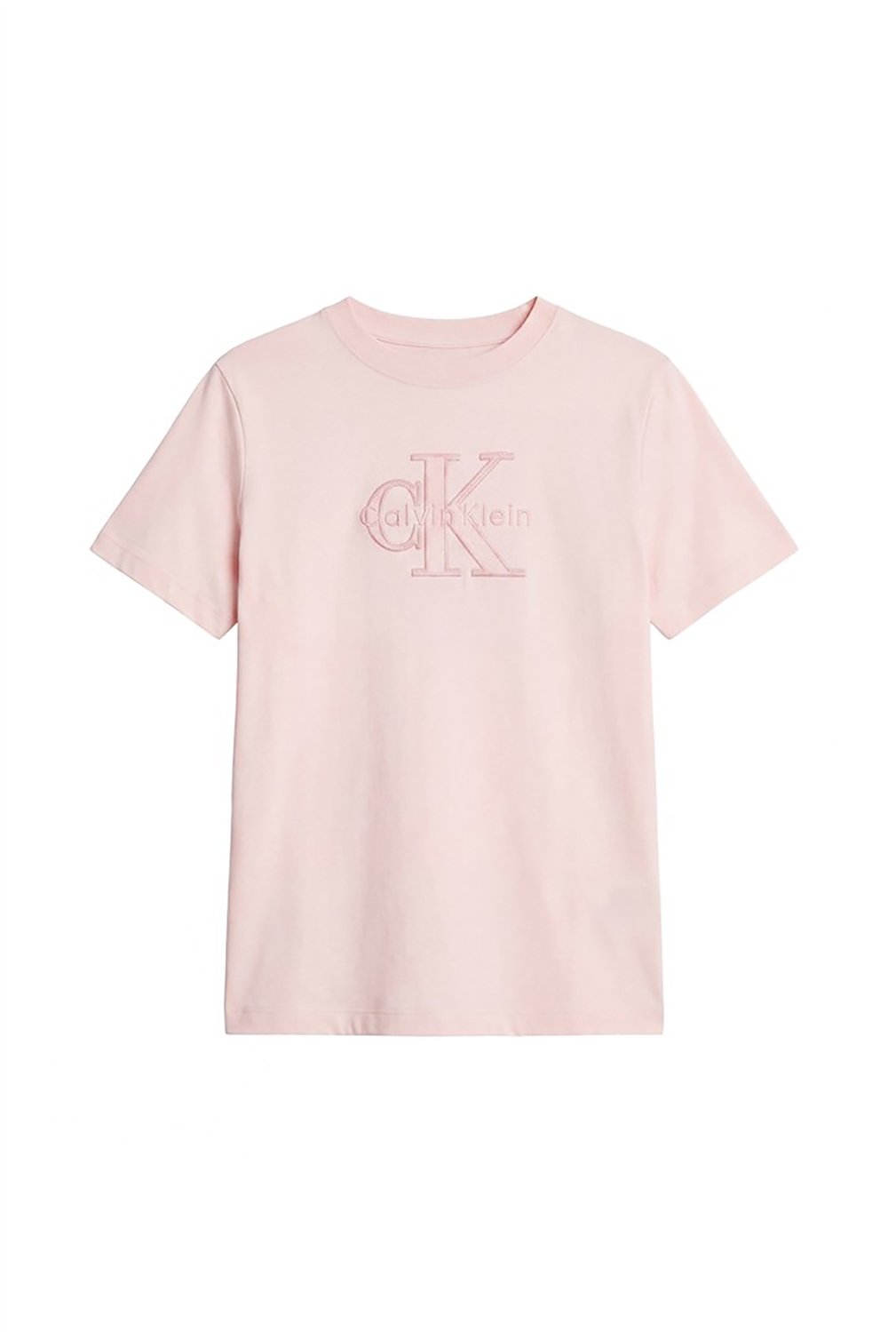 Calvin Klein Ss Baby Terry Hero Monologo Tee Kadın Bisiklet Yaka T-Shirt