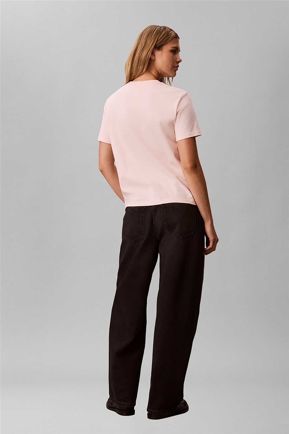 Calvin Klein Ss Baby Terry Hero Monologo Tee Kadın Bisiklet Yaka T-Shirt