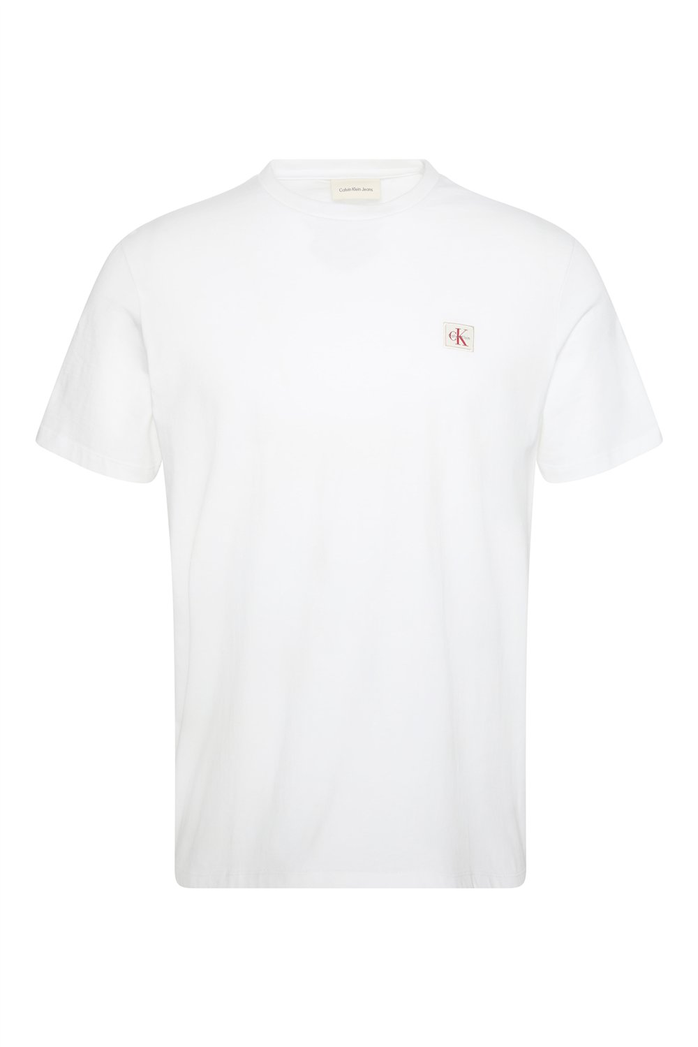 Calvin Klein Ss Badge 30S Jersey Erkek Bisiklet Yaka T-Shirt