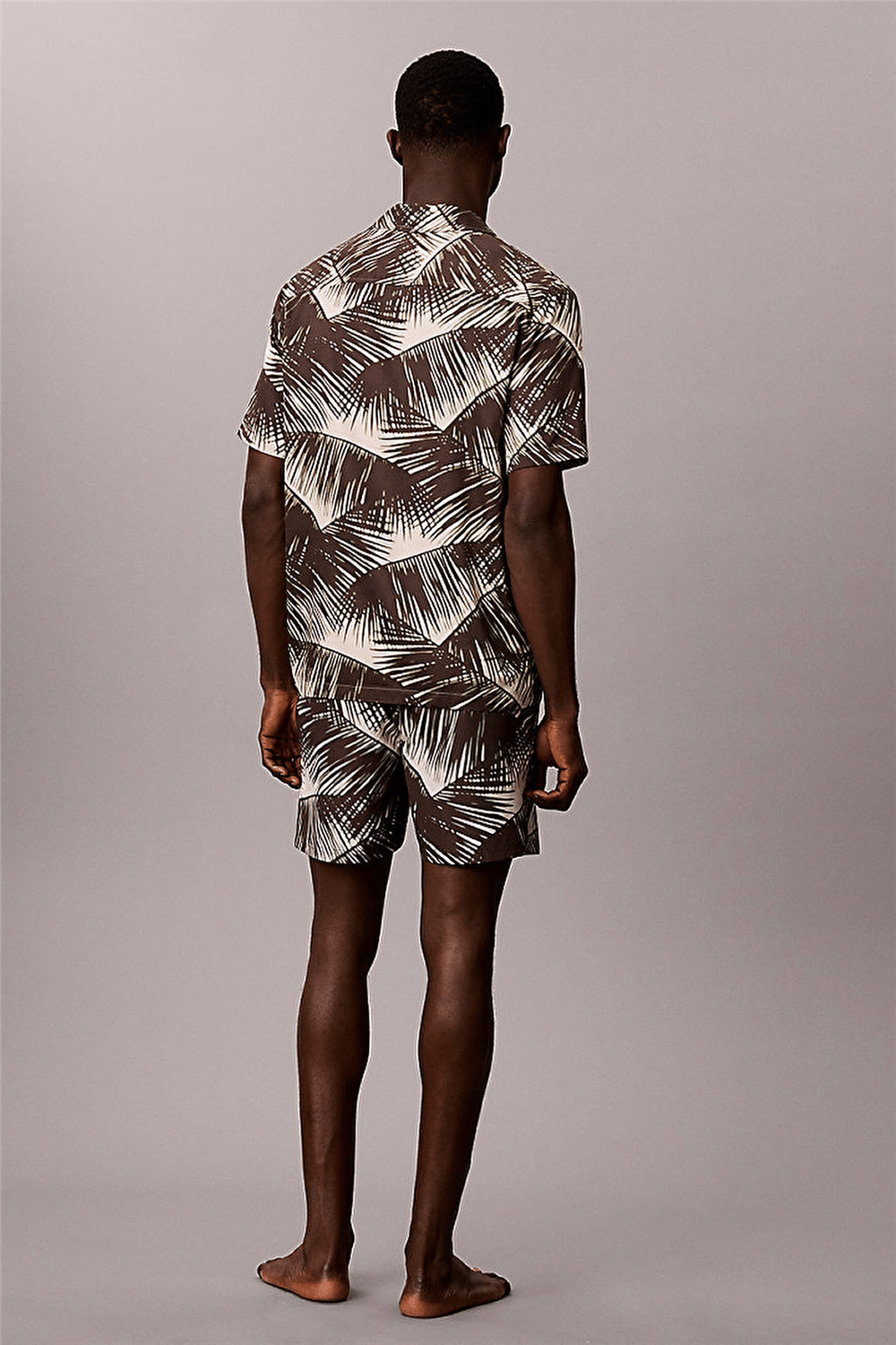 Calvin Klein S/S Button Down Erkek Bisiklet Yaka T-Shirt