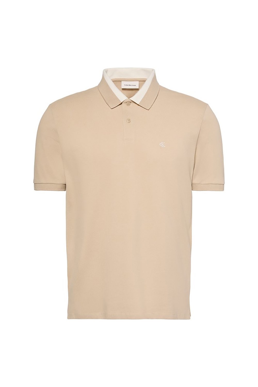 Calvin Klein Ss Casual Pique Collar Block Pol Erkek Polo Yaka T-Shirt Gri