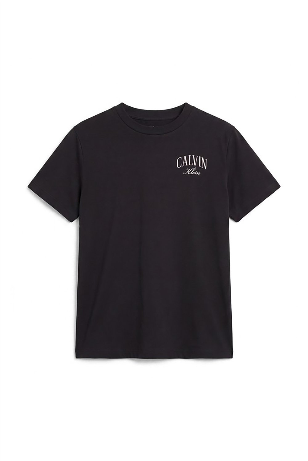 Calvin Klein Ss Classic Metallic Logo Tee Kadın Bisiklet Yaka T-Shirt Siyah
