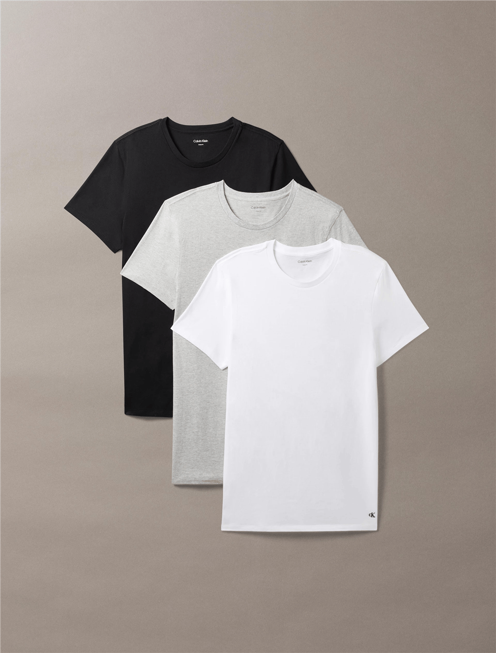Calvin Klein S/S CreW Neck 3PK Erkek 3lü T-Shirt Çok Renkli