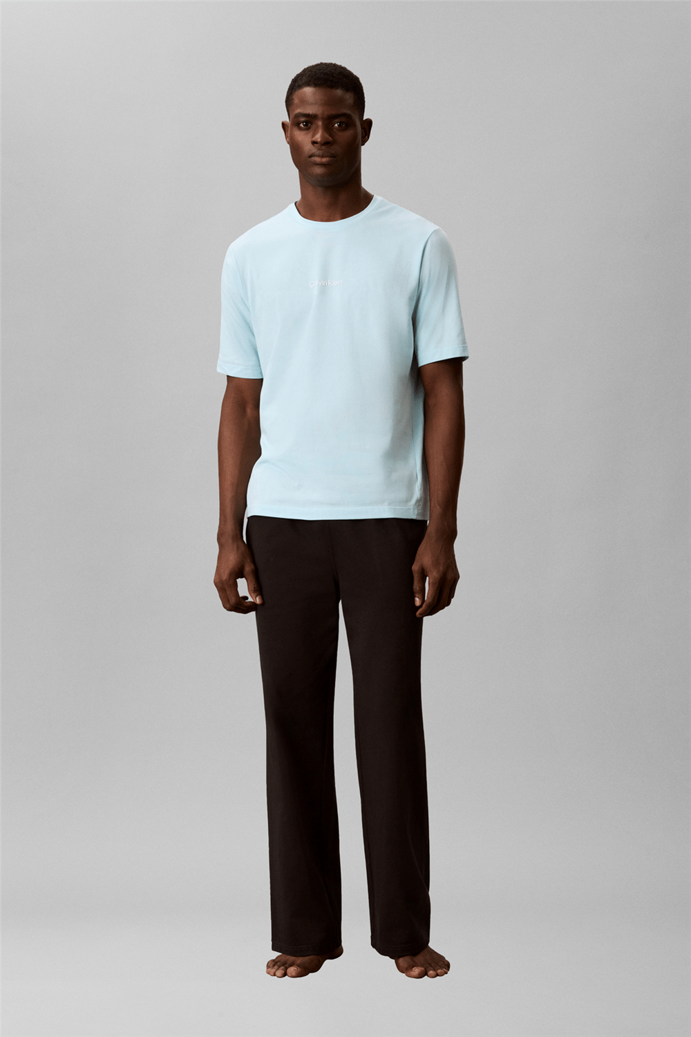 Calvin Klein S/S Crew Neck Erkek Bisiklet Yaka T-Shirt Mavi