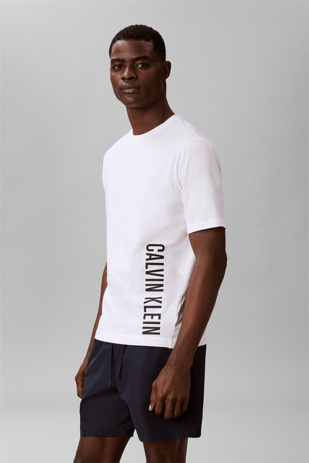 Calvin Klein S/S Crew Neck Erkek Bisiklet Yaka T-Shirt Beyaz