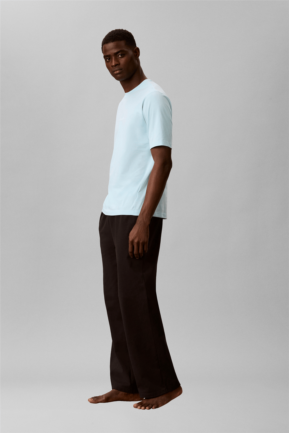 Calvin Klein S/S Crew Neck Erkek Bisiklet Yaka T-Shirt Mavi