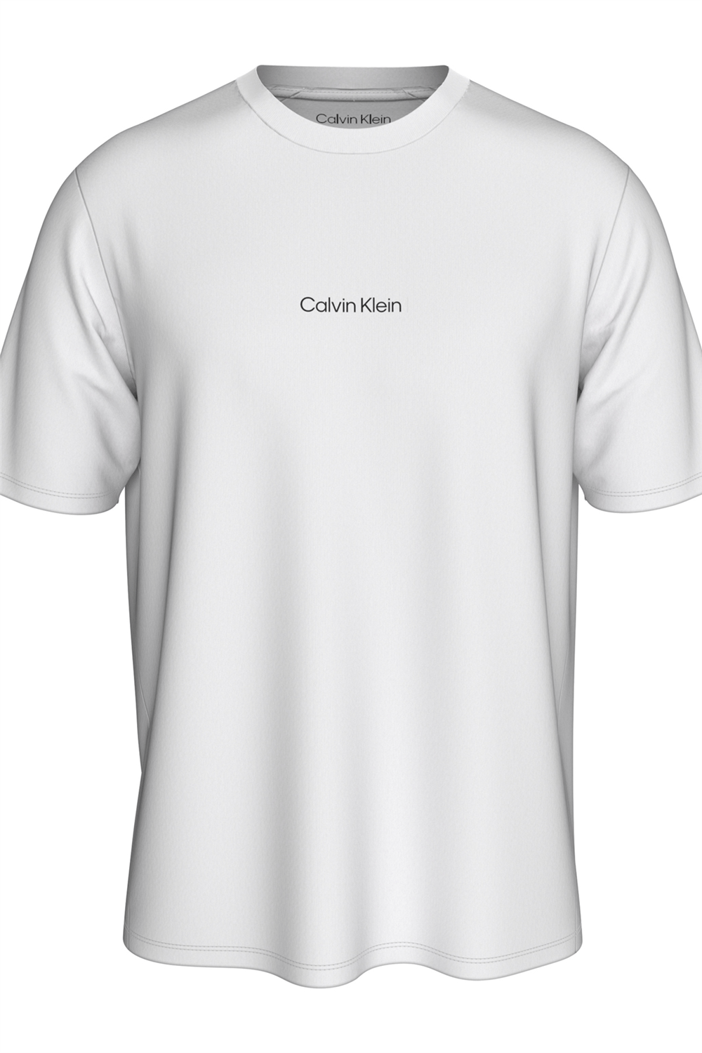 Calvin Klein S/S Crew Neck Erkek Bisiklet Yaka T-Shirt Beyaz