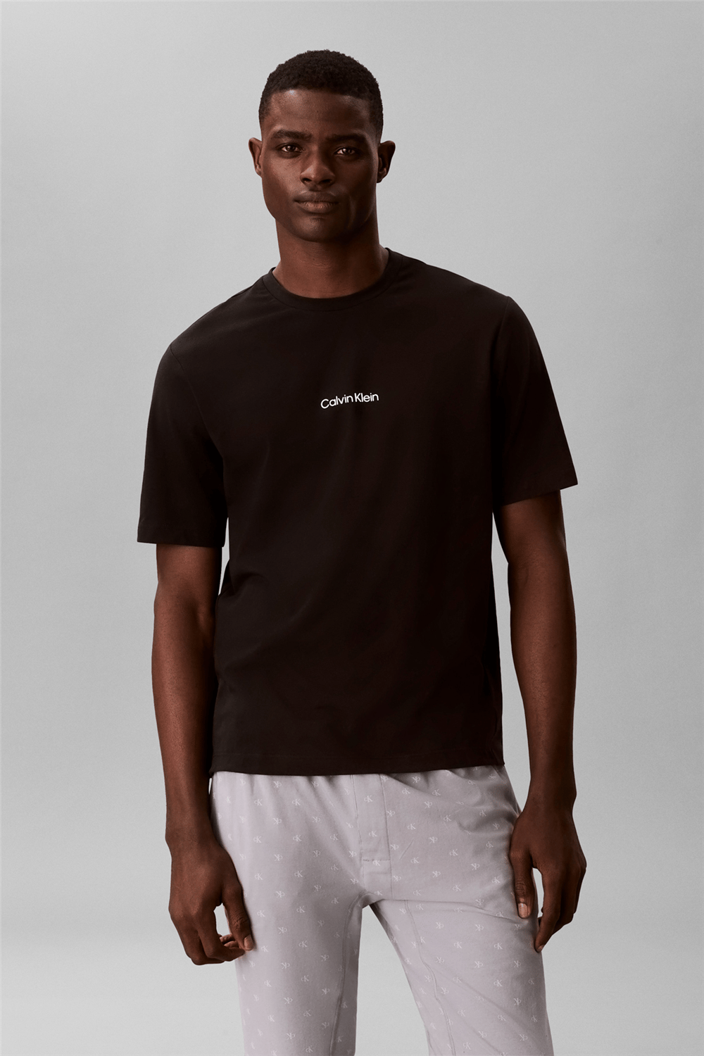Calvin Klein S/S Crew Neck Erkek Bisiklet Yaka T-Shirt Siyah