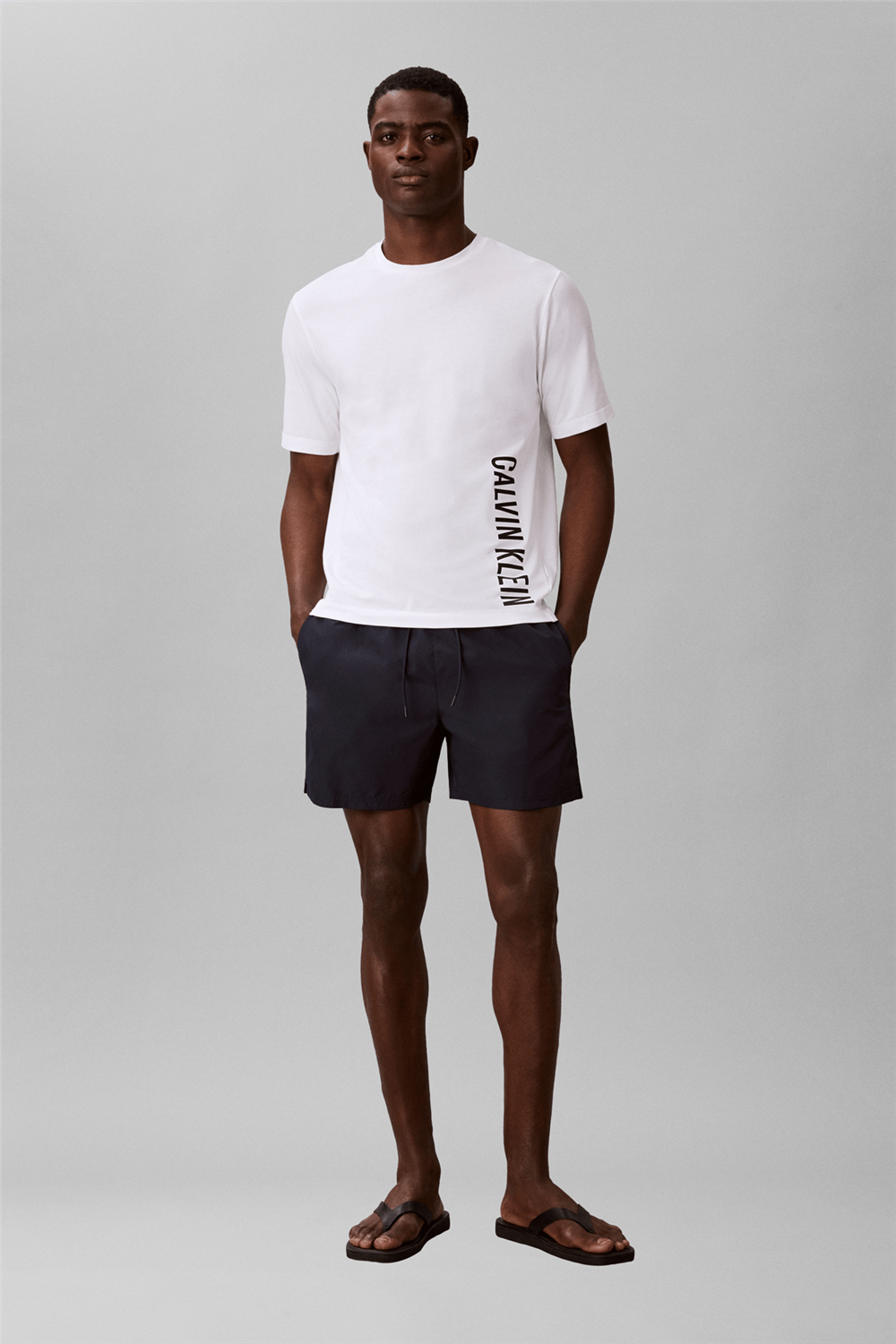Calvin Klein S/S Crew Neck Erkek Bisiklet Yaka T-Shirt Beyaz