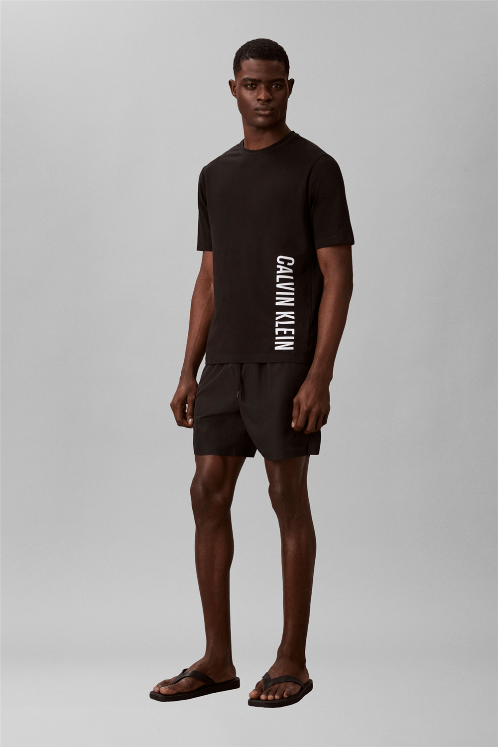 Calvin Klein S/S Crew Neck Erkek Bisiklet Yaka T-Shirt Siyah