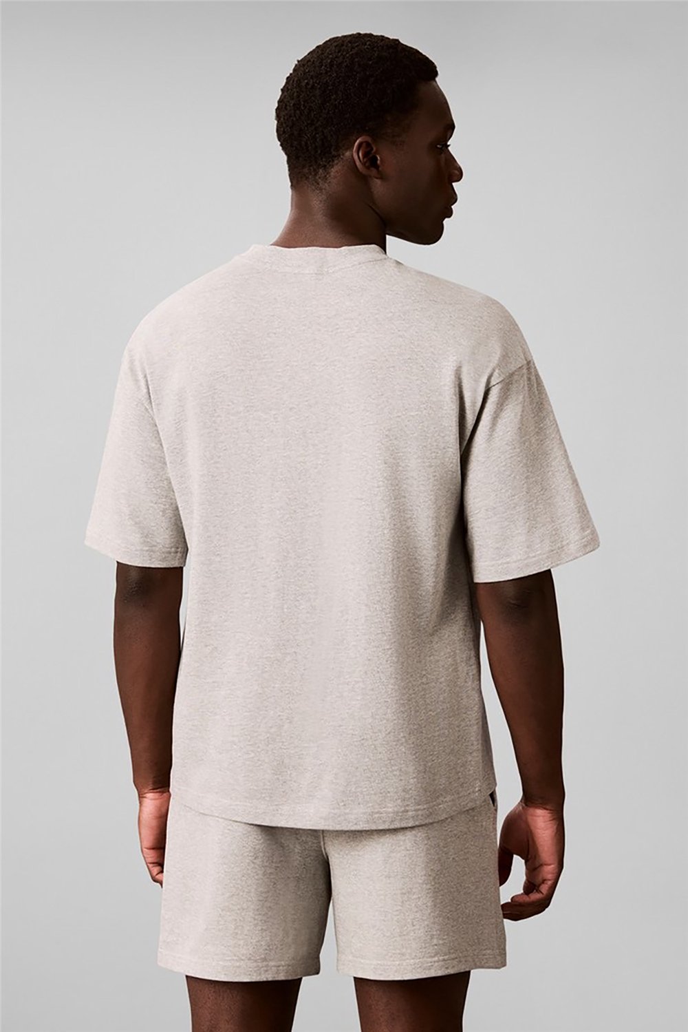 Calvin Klein S/S Crew Neck Erkek Pijama Üstü Gri