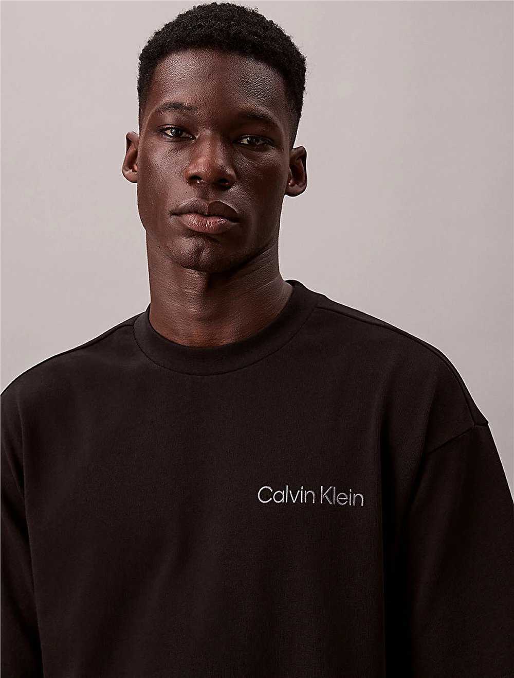 Calvin Klein S/S Crew Neck Erkek Pijama Üstü Siyah