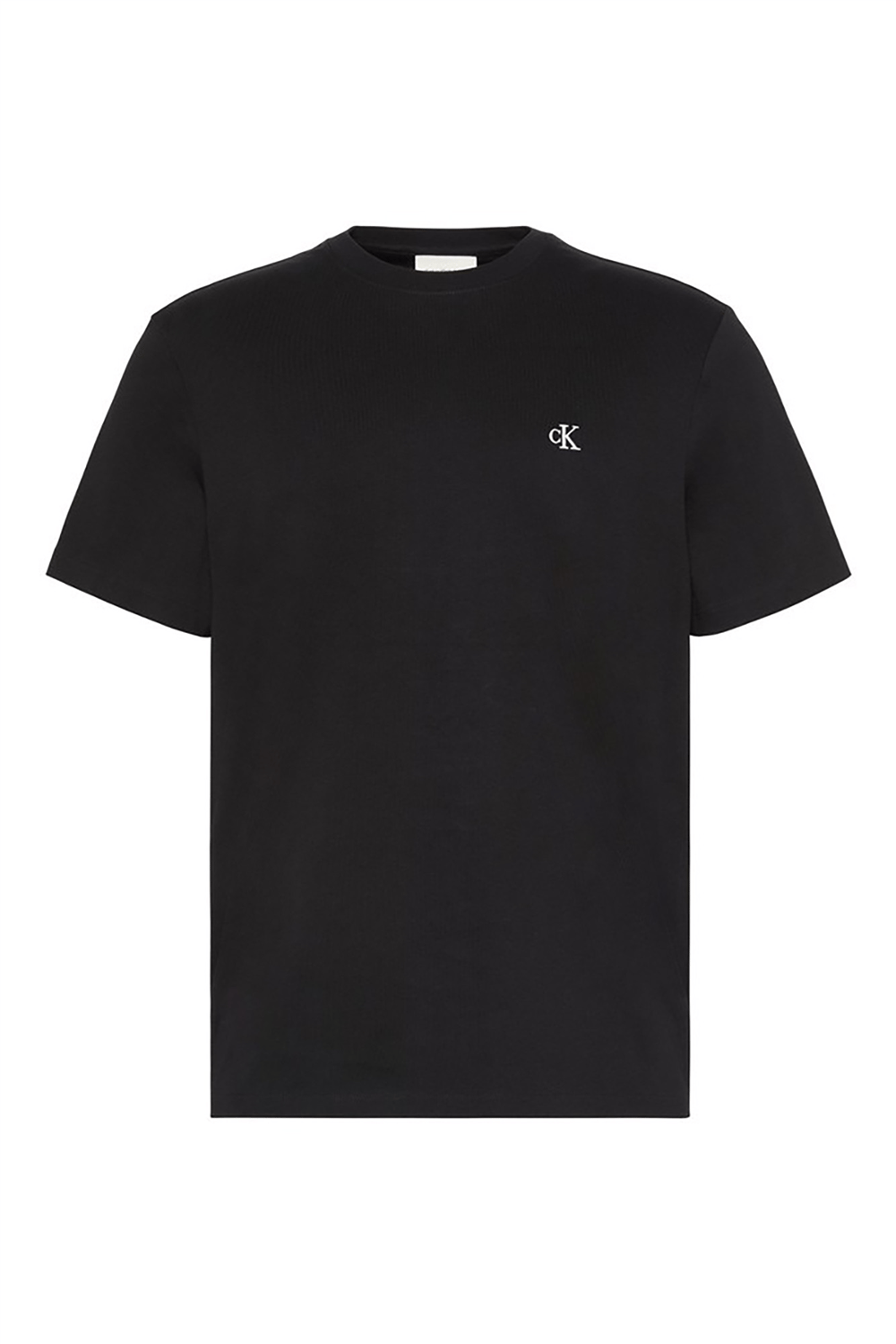 Calvin Klein Ss Easy Monogram Tee Erkek Bisiklet Yaka T-Shirt Siyah