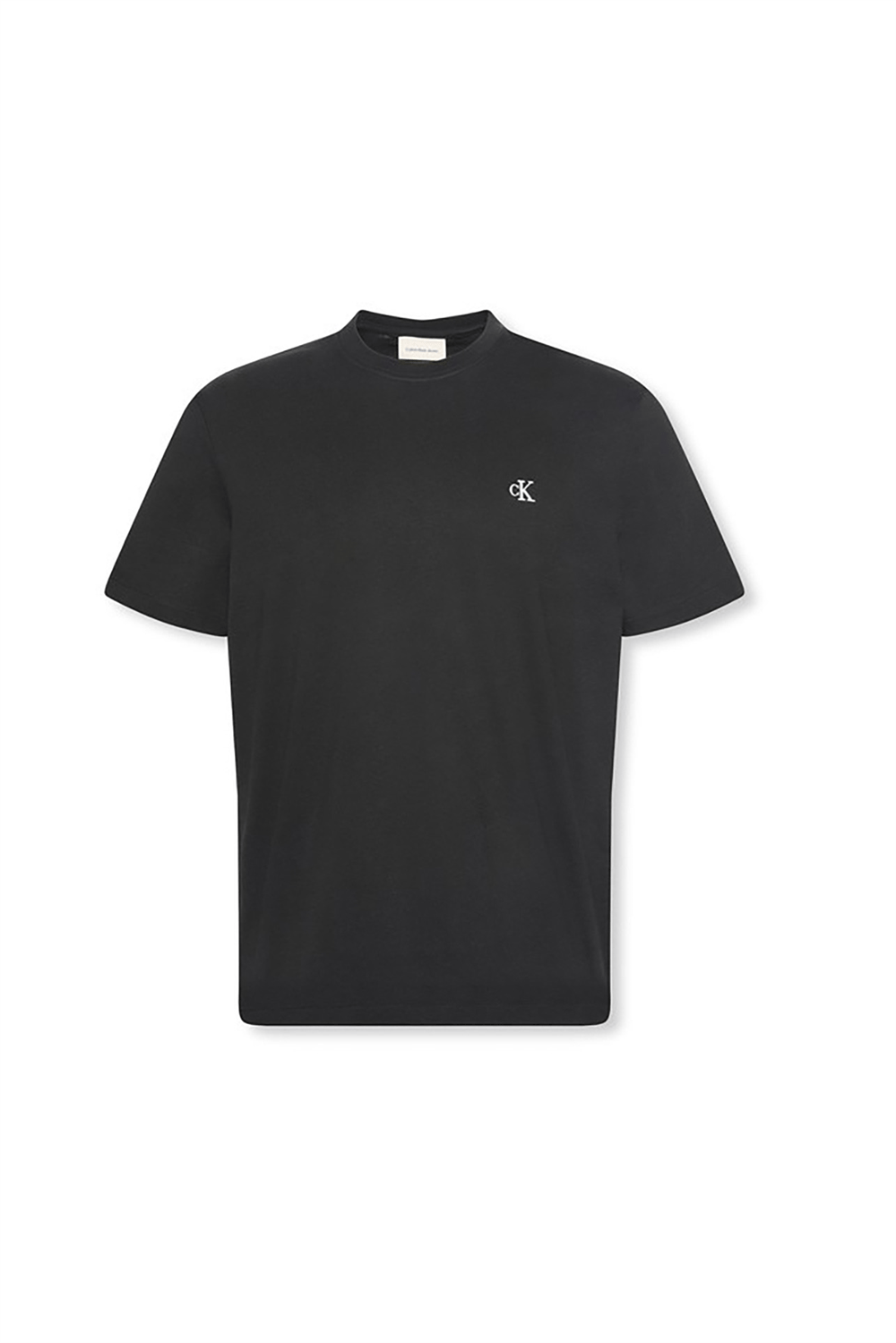 Calvin Klein Ss Easy Monogram Tee Erkek Bisiklet Yaka T-Shirt Siyah