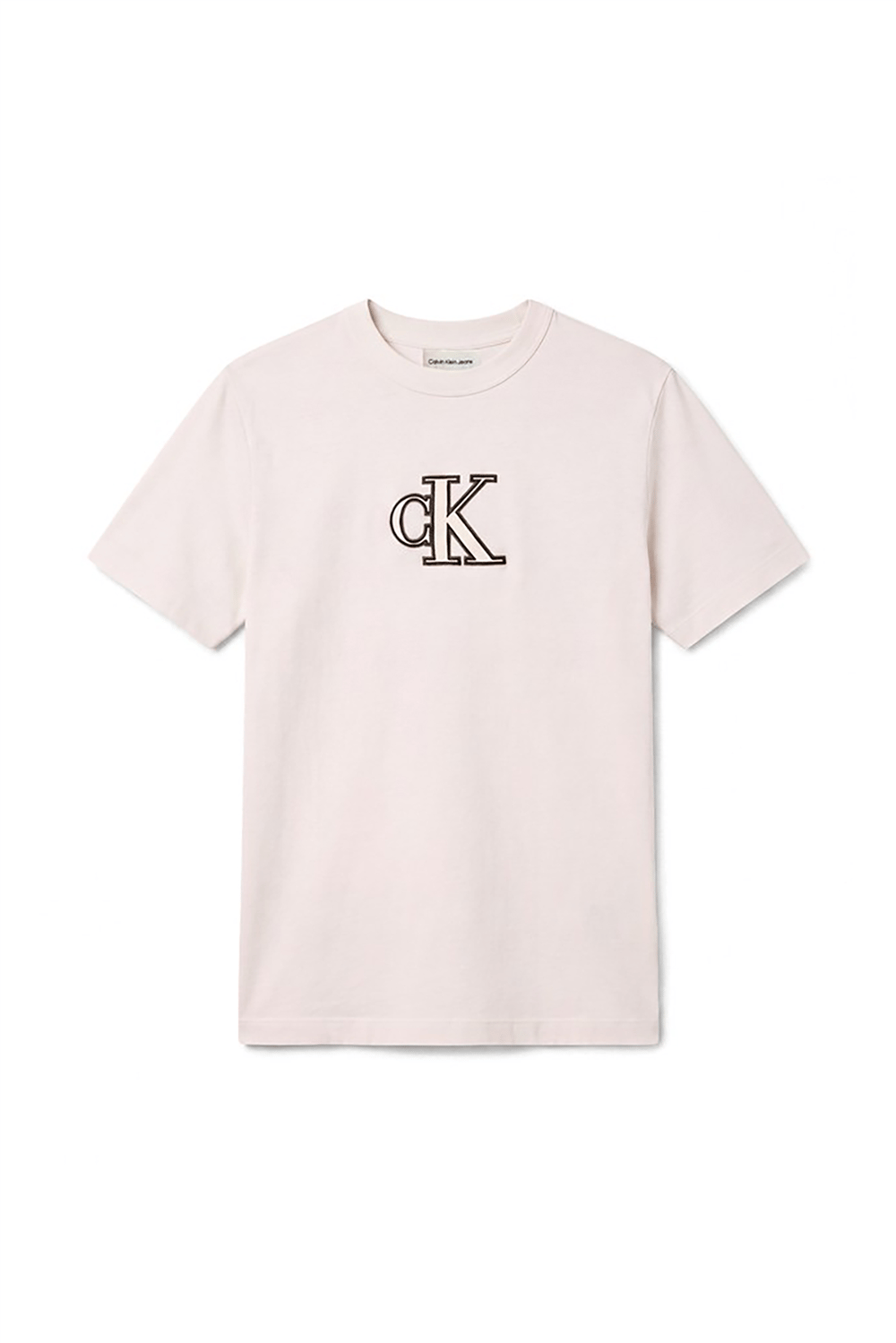 Calvin Klein Ss Ez Monogram Gifting Tee Erkek Bisiklet Yaka T-Shirt Beyaz