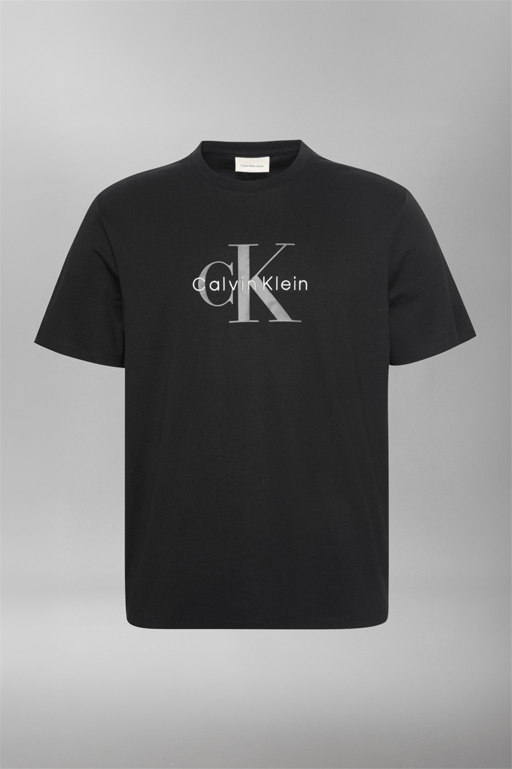 Calvin Klein Ss Hero Monologo Tee 20S Erkek Bisiklet Yaka T-Shirt Siyah