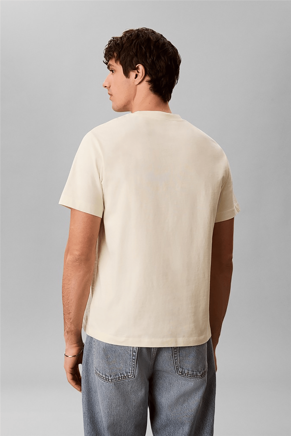 Calvin Klein Ss Hero Monologo Tee 20S Erkek Bisiklet Yaka T-Shirt Lacivert