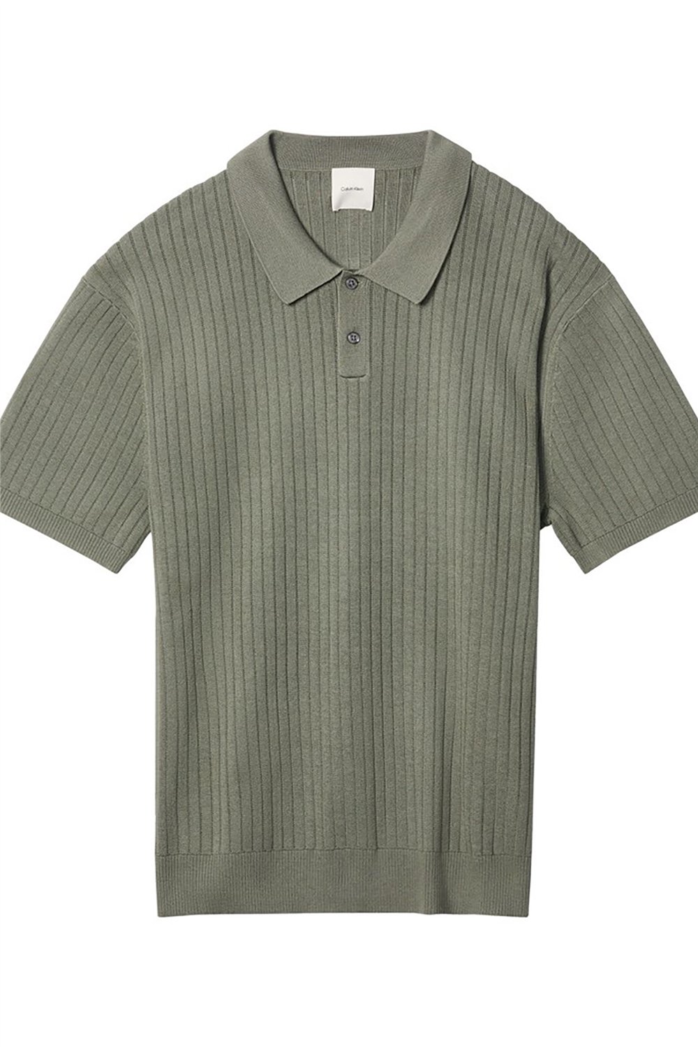 Calvin Klein Ss Lightweight Pattern Polo Swtr Erkek Triko Yeşil