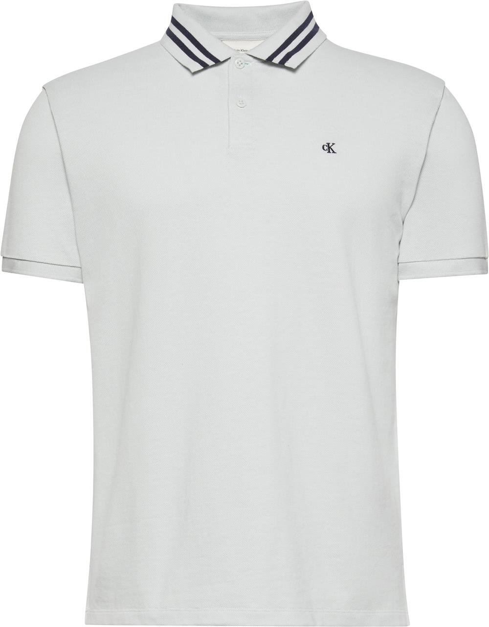 Calvin Klein Ss Monogram Pique Tipped Erkek Polo Yaka T-Shirt