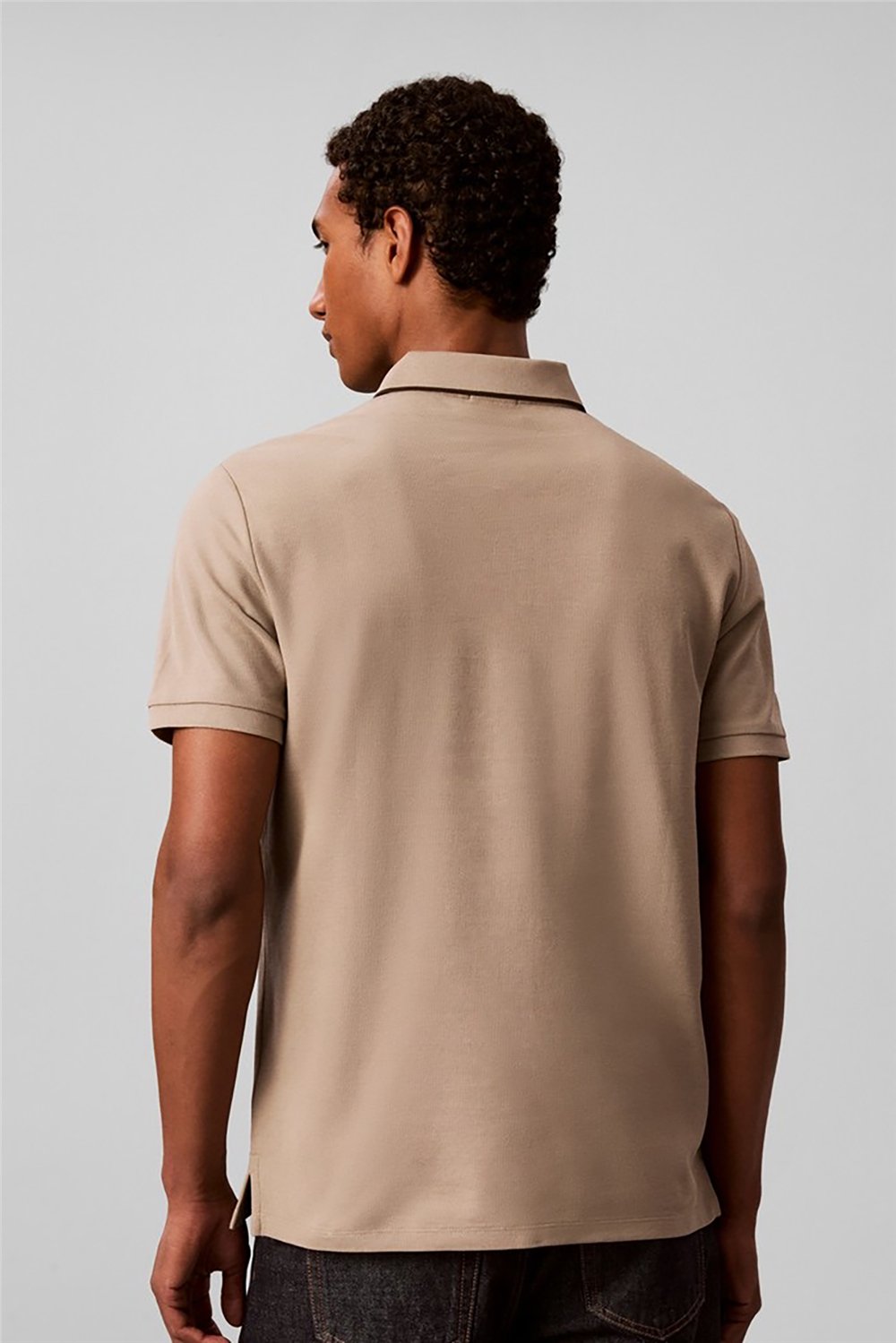 Calvin Klein Ss Refined Pique Tipped Classic Erkek Polo Yaka T-Shirt