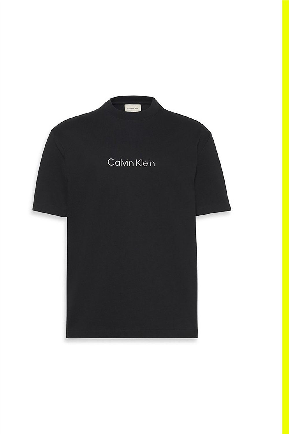 Calvin Klein Ss Rlxd 16S Std Logo Crewnk Tee Erkek Bisiklet Yaka T-Shirt Siyah