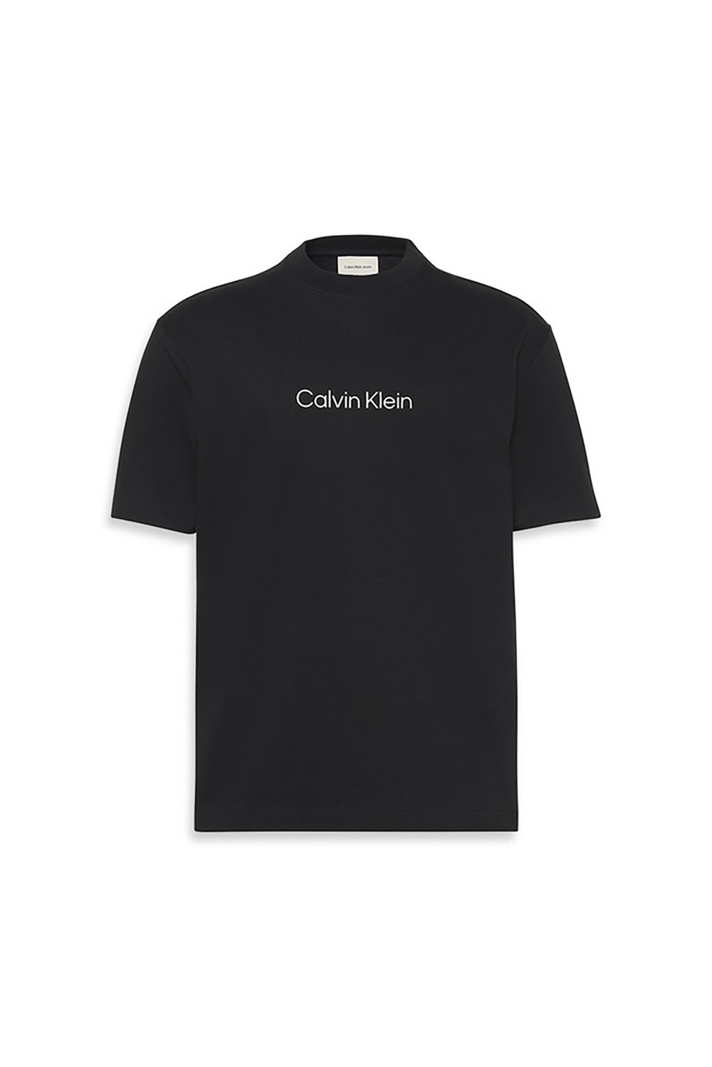 Calvin Klein Ss Rlxd 16S Std Logo Crewnk Tee Erkek Bisiklet Yaka T-Shirt Siyah