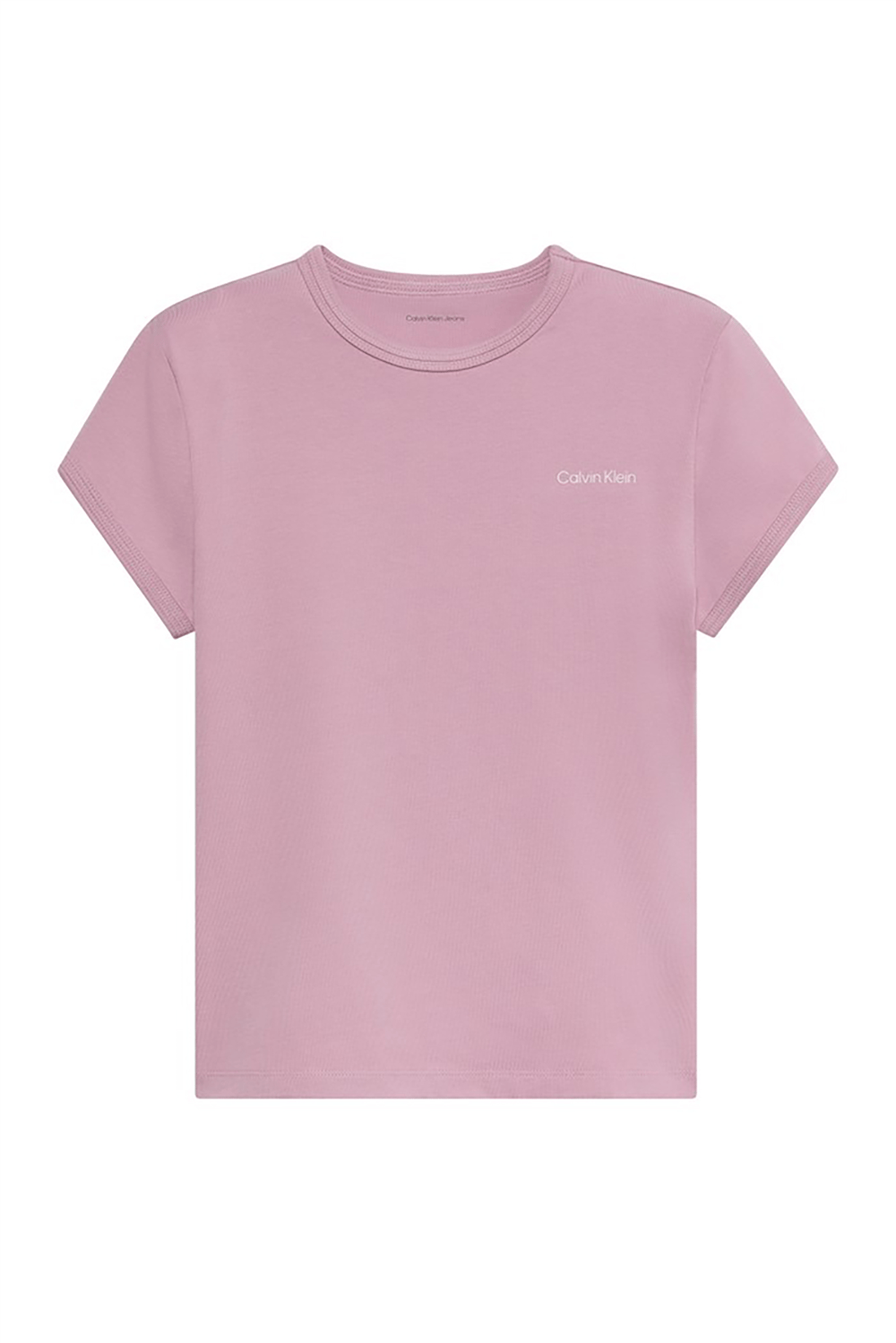 Calvin Klein Ss Slim Fit Feminine Logo Tee Kadın Bisiklet Yaka T-Shirt