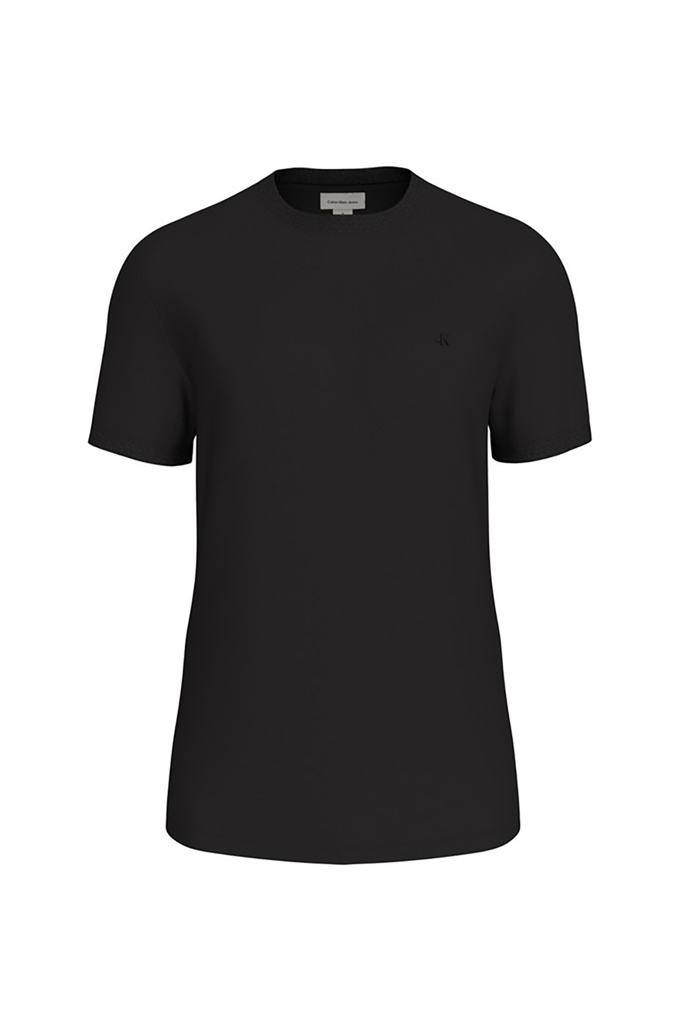 Calvin Klein Ss Slim Micro Waffle Crewnk Tee Erkek Bisiklet Yaka T-Shirt Siyah