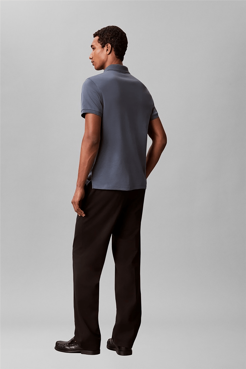 Calvin Klein SS Slim Supima Zip Polo Erkek Polo Yaka T-Shirt