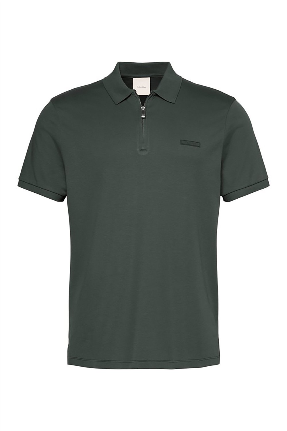 Calvin Klein SS Slim Supima Zip Polo Erkek Polo Yaka T-Shirt