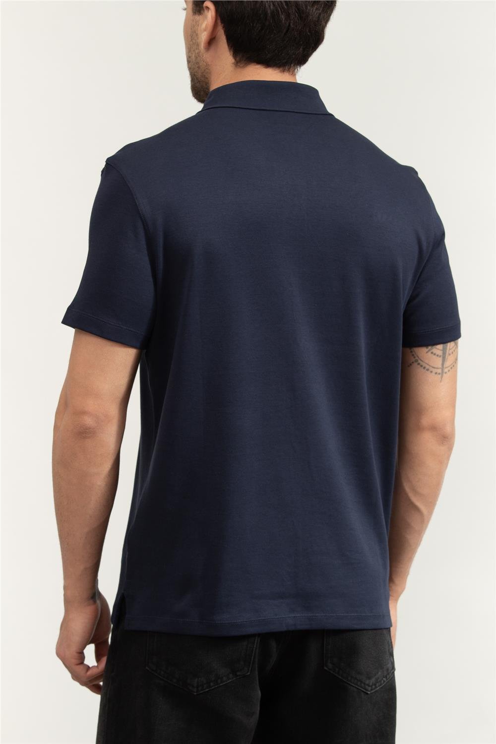 Calvin Klein SS Supima Chest Emb Polo Erkek Polo Yaka T-Shirt