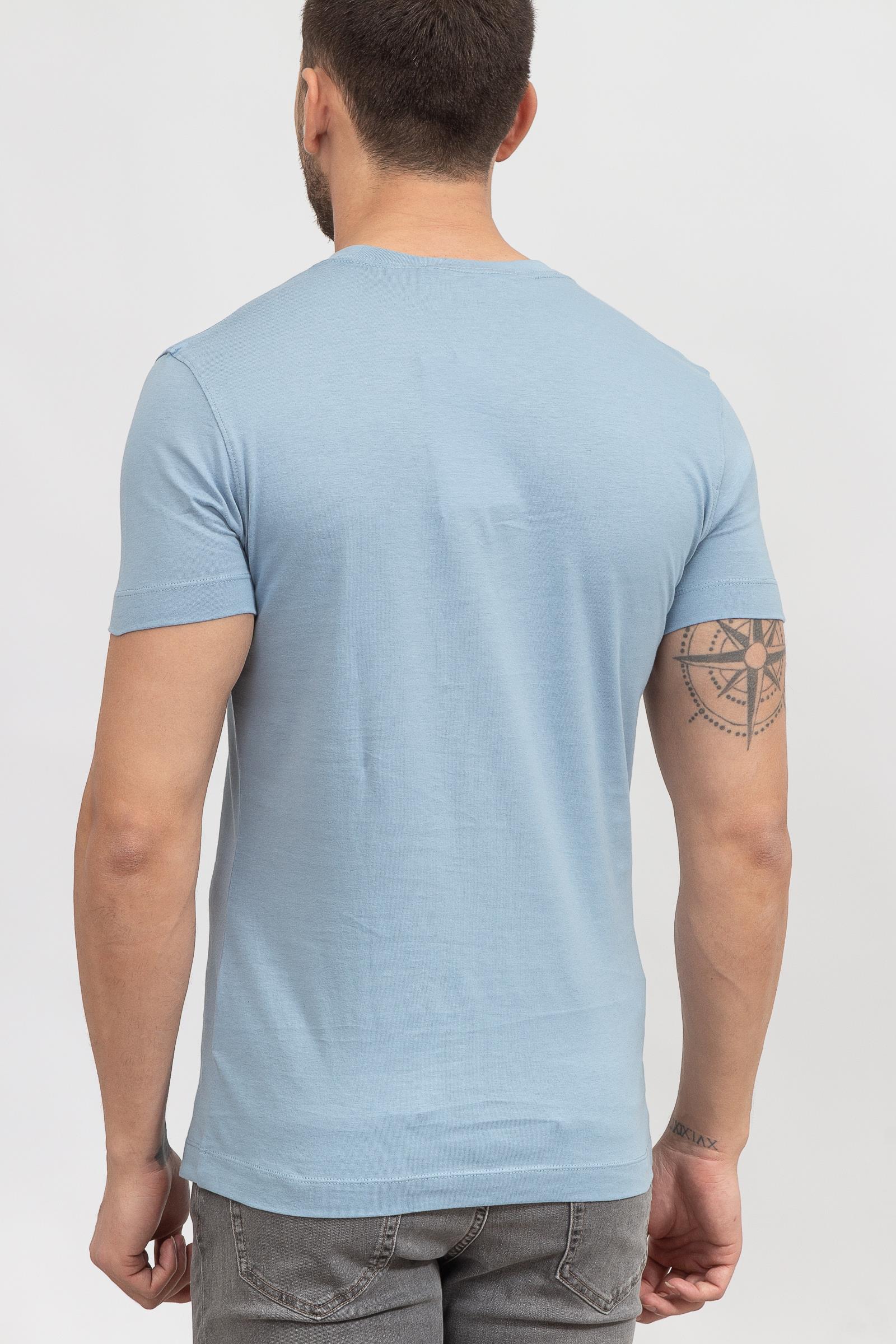 Calvin Klein Stacked Logo Erkek Bisiklet Yaka T-Shirt