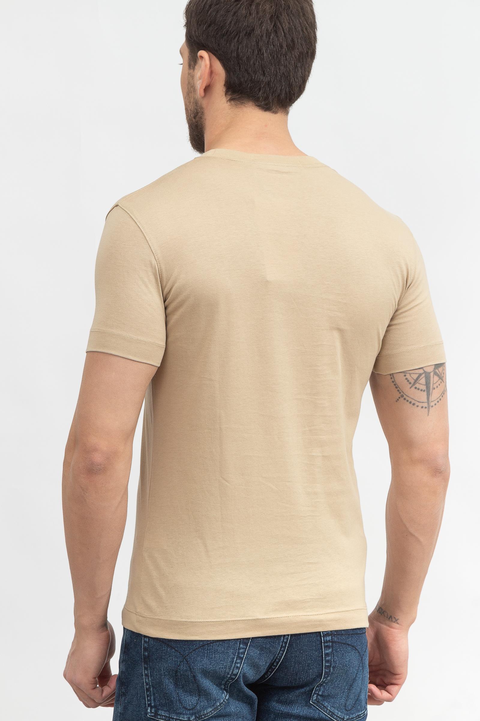 Calvin Klein Stacked Logo Erkek Bisiklet Yaka T-Shirt