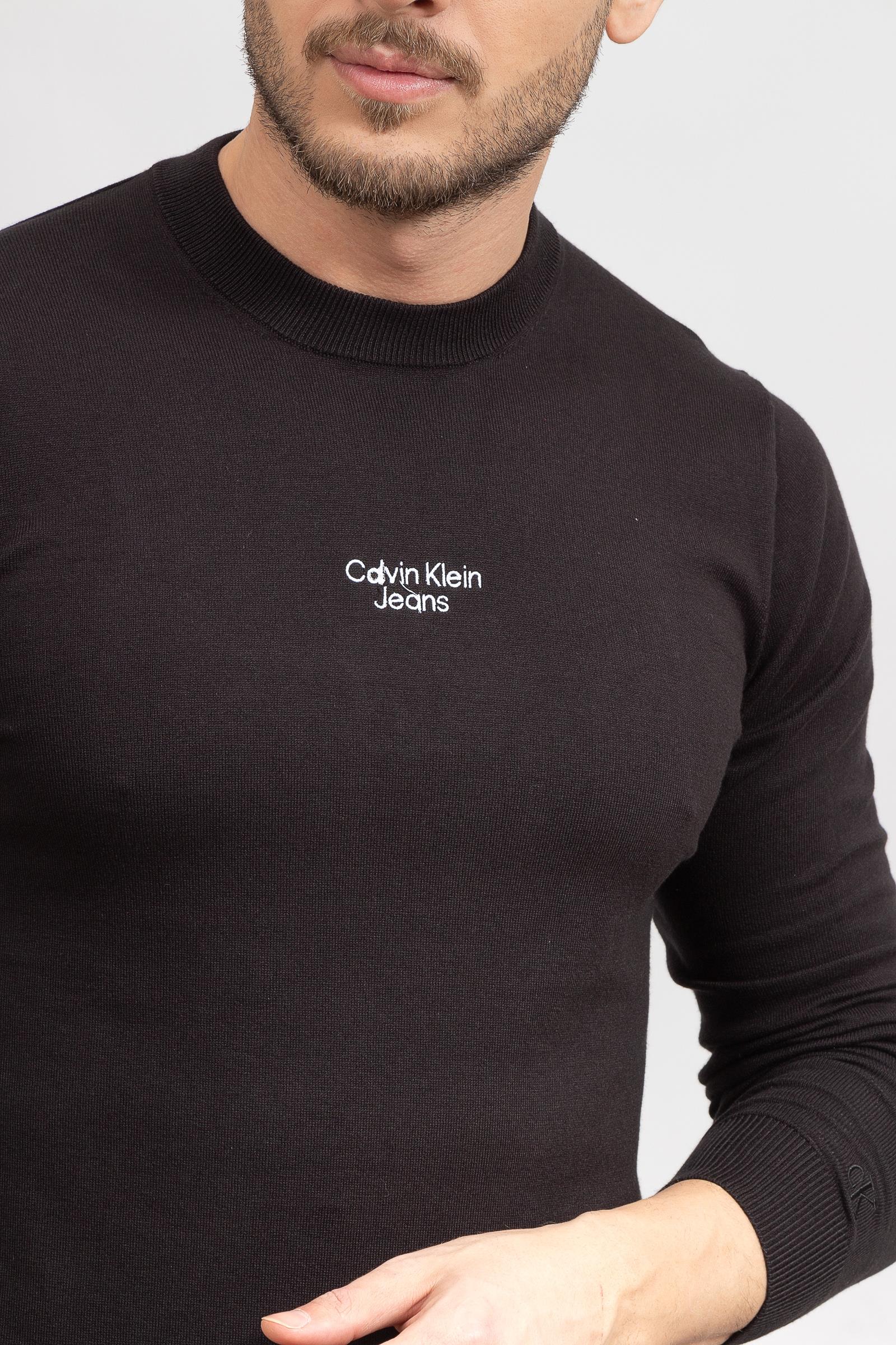 Calvin Klein Stacked Logo Erkek Triko