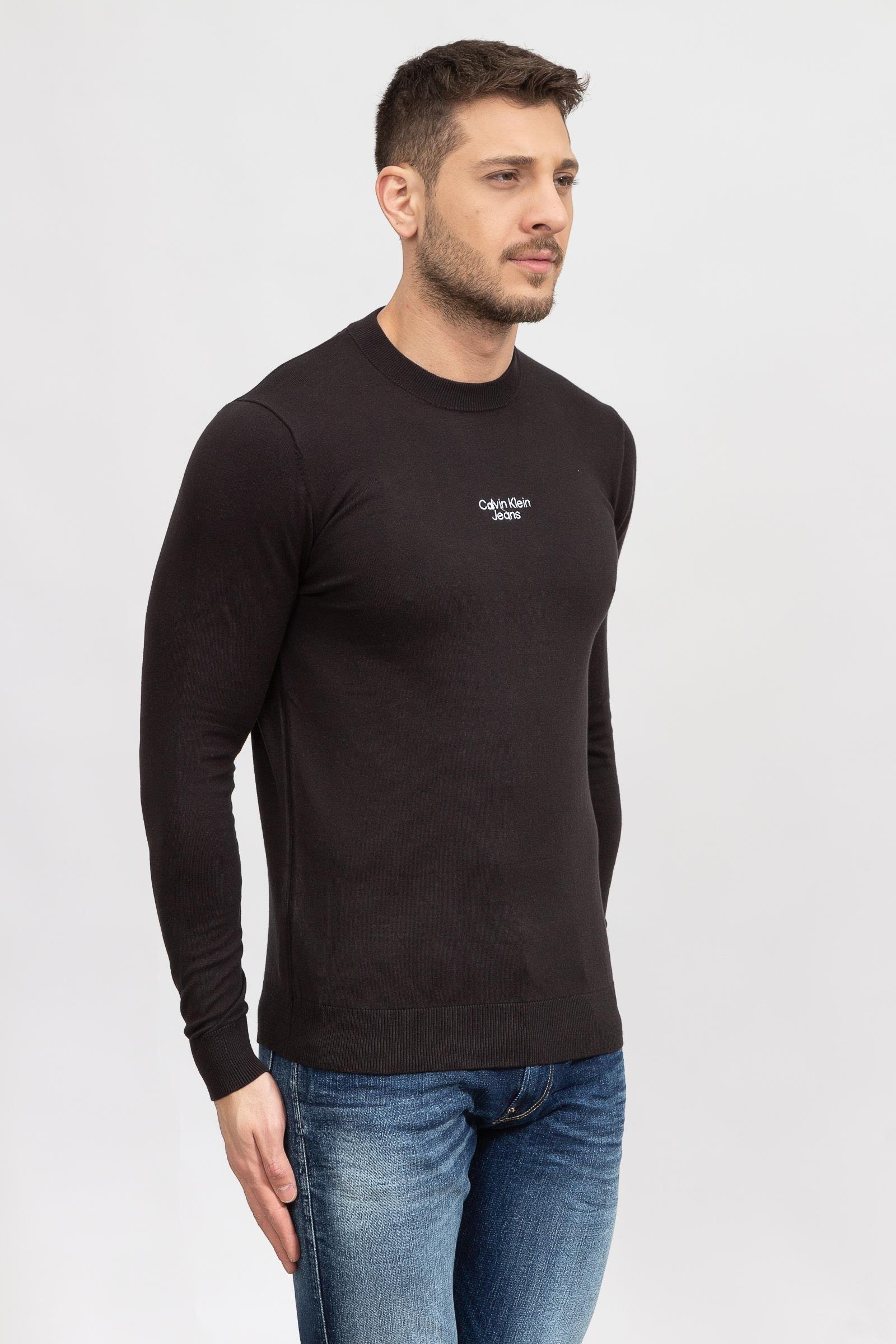 Calvin Klein Stacked Logo Erkek Triko