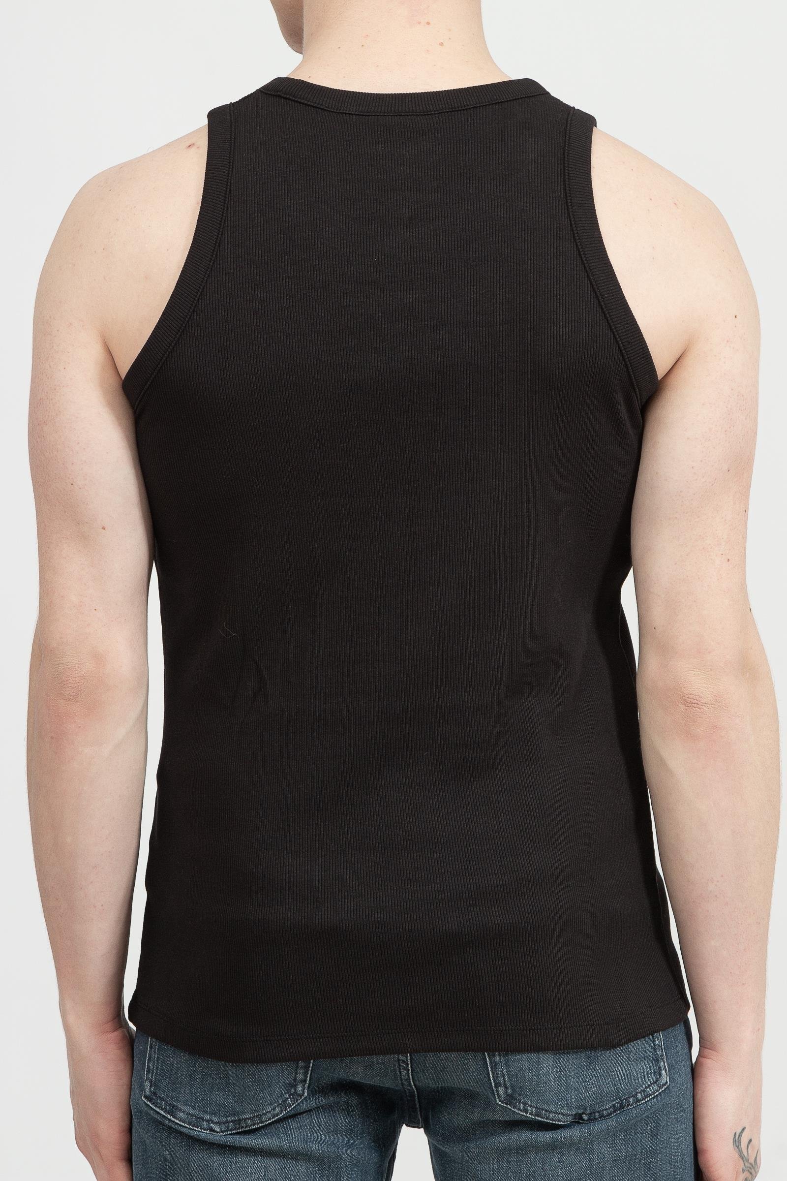 Calvin Klein Stacked Logo Rib Tank Erkek Kolsuz T-Shirt