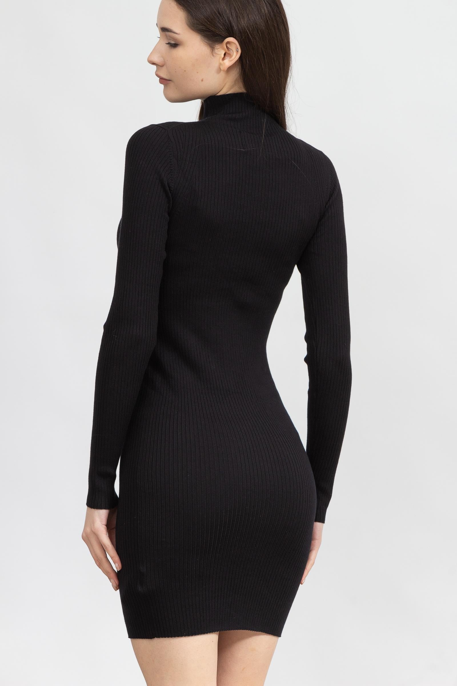 Calvin Klein Stacked Logo Tight Sweater Dress Kadın Elbise