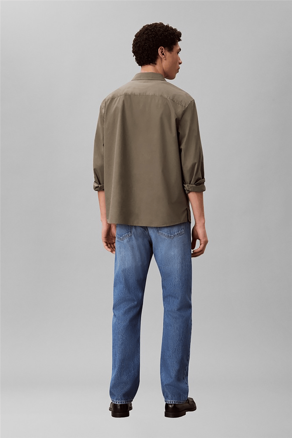 Calvin Klein Standard Strt Barrier Blue Lt Wt Erkek Jean Pantolon