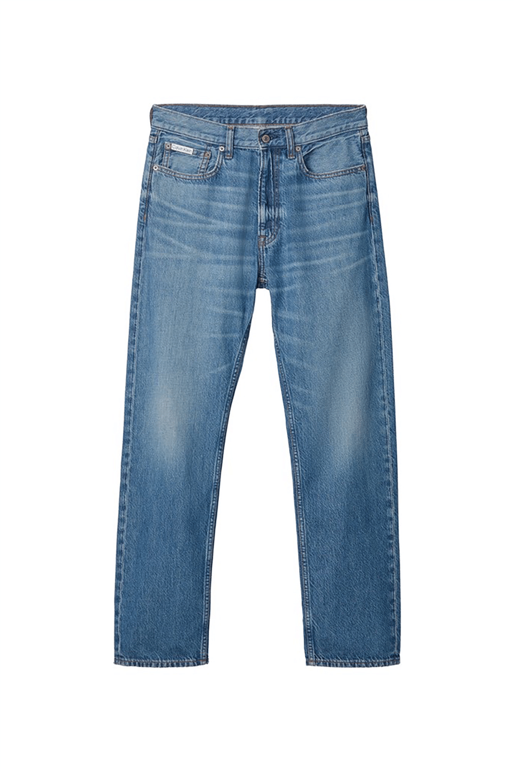 Calvin Klein Standard Strt Barrier Blue Lt Wt Erkek Jean Pantolon