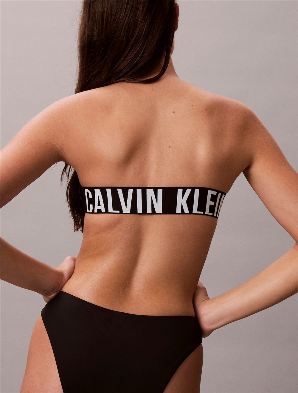 Calvin Klein Strapless Kadın Mayo Siyah