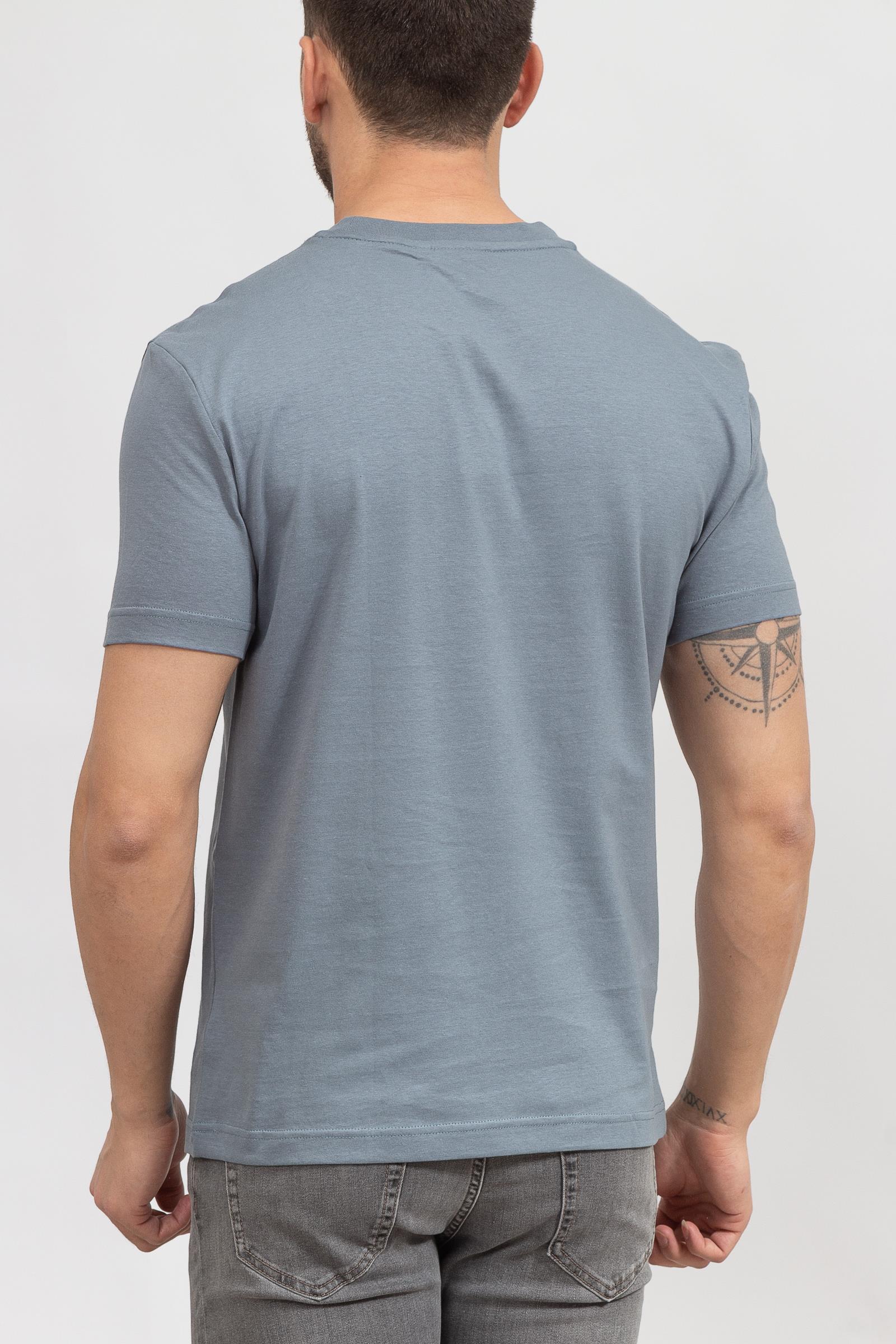 Calvin Klein Striped Chest Logo Erkek Bisiklet Yaka T-Shirt
