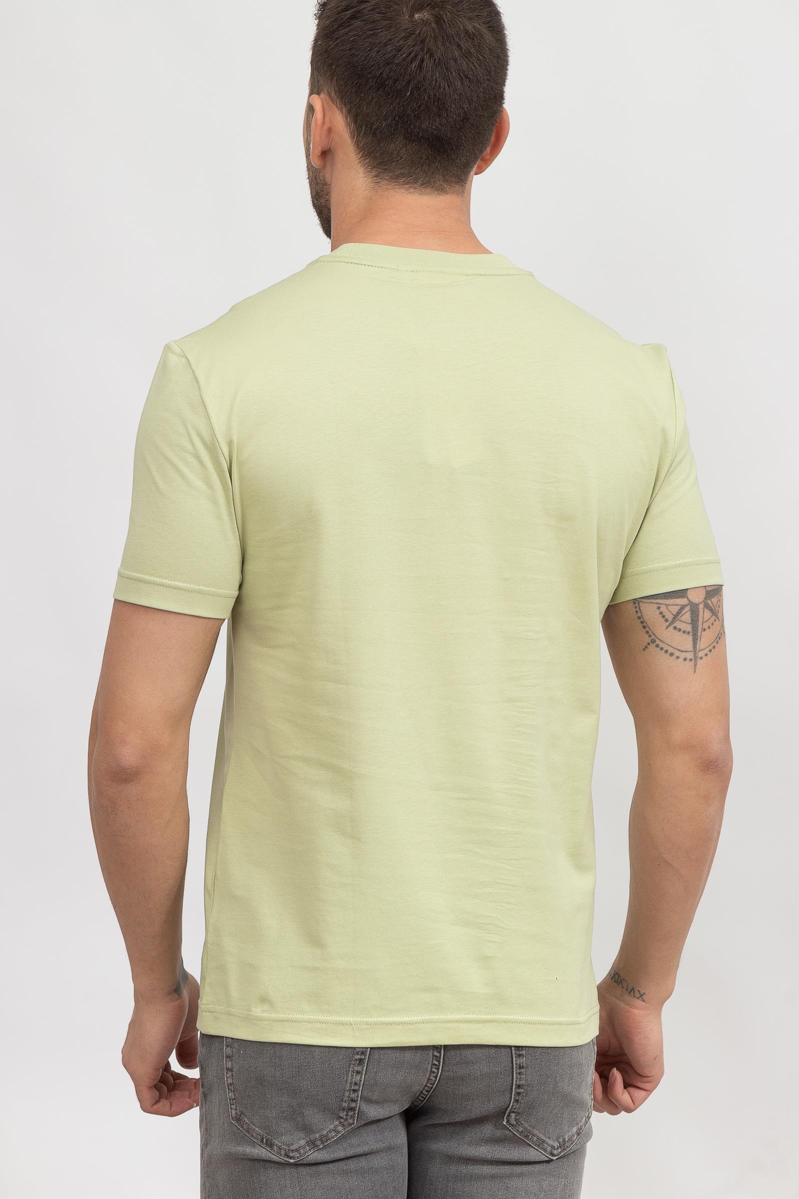 Calvin Klein Striped Chest Logo Erkek Bisiklet Yaka T-Shirt